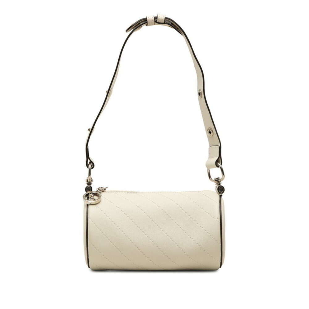 GUCCI White Leather Shoulder Bag